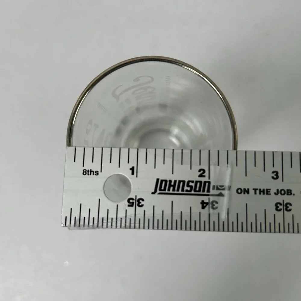 Jack Daniels High Ball Glass Tennessee Whiskey Tall Silver Rim Sour Mash - Picture 10 of 10